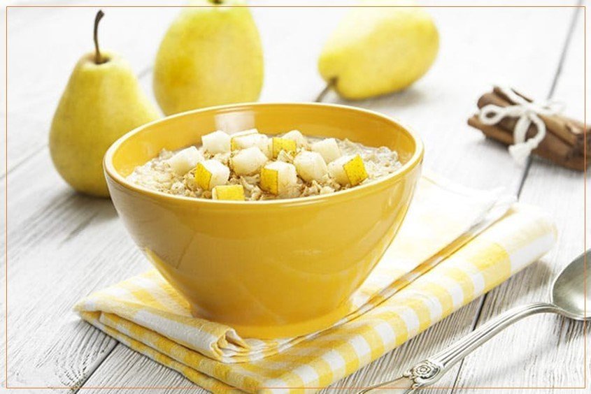 Sinh tố lê chuối mát lạnh cho bé