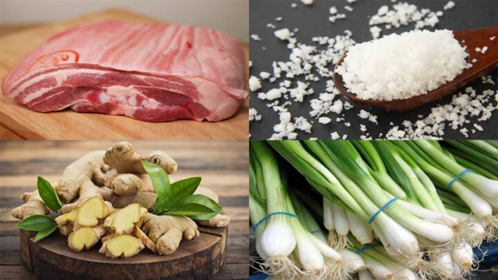 Hướng dẫn cách làm thịt ủ muối bằng nồi cơm điện dễ dàng 1 Chọn thịt heo tươi ngon chuẩn bị làm thịt ủ muối