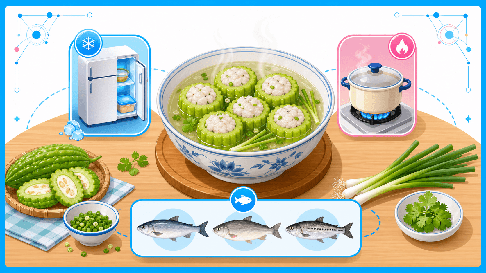 Lưu ý khi sử dụng và bảo quản canh khổ qua