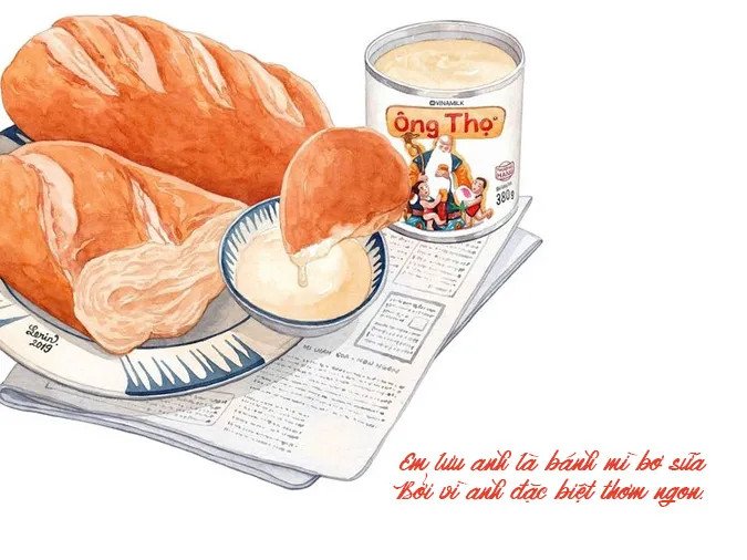 Thơ Về Bánh Mì: Nét Đẹp Văn Hóa Ẩm Thực Việt 3 Những chiếc bánh mì vàng ruộm trong giỏ, gợi cảm hứng cho thơ tình lãng mạn