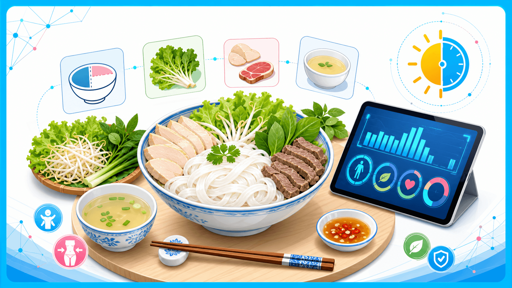 Mẹo thưởng thức các món từ bánh phở tươi không lo tích mỡ