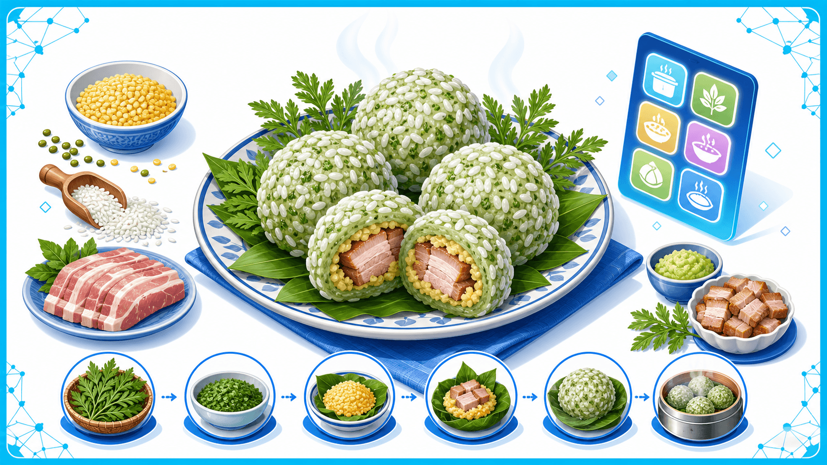 Hướng dẫn chi tiết cách làm bánh khúc nhân thịt cho bữa sáng ngon miệng