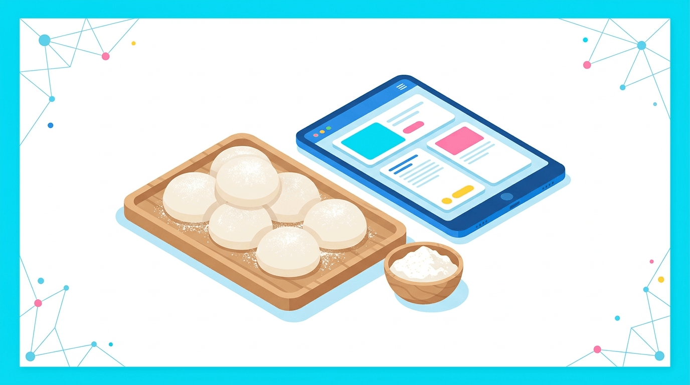 Sức hút từ sự tối giản của bánh mochi không nhân
